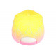 Casquette Enfant Jaune et Rose Fantaisie Eclyr NY Baseball de 7a 12 ans ANCIENNES COLLECTIONS divers