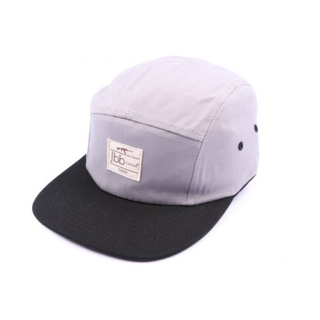 Casquette 5 panel JBB Couture Grise et Noire ANCIENNES COLLECTIONS divers