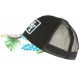 Casquette Trucker NY Bleue et Noire Tropicale Filet Baseball Hawaii CASQUETTES Hip Hop Honour