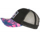 Casquette Trucker NY bleue et Rose Design Tropical Filet Baseball Hawaii ANCIENNES COLLECTIONS divers