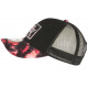 Casquette Trucker NY Rouge et Noire Print Tropical Filet Baseball Hawaii ANCIENNES COLLECTIONS divers