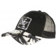 Casquette Trucker NY Blanche et Noire Graphisme Tropical Filet Baseball Hawaii ANCIENNES COLLECTIONS divers