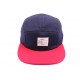 Casquette 5 panel JBB Couture Bleu et Rouge ANCIENNES COLLECTIONS divers