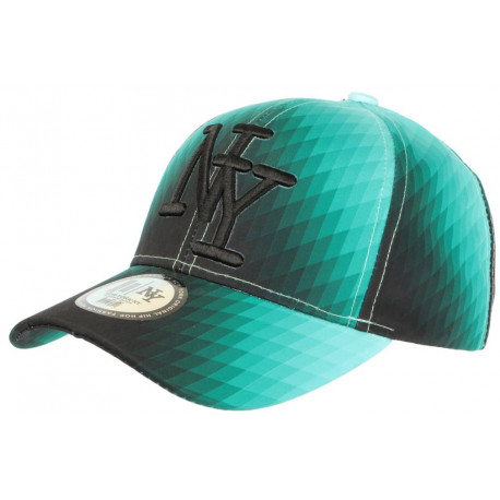 Casquette NY Verte et Noire Vintage Seventies Originale Baseball Heptys CASQUETTES Hip Hop Honour