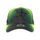 Casquette NY Jaune et Verte Design Seventies Originale Baseball Heptys CASQUETTES Hip Hop Honour