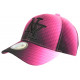 Casquette NY Rose et Noire Design Seventies Original Baseball Heptys CASQUETTES Hip Hop Honour