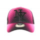 Casquette NY Rose et Noire Design Seventies Original Baseball Heptys CASQUETTES Hip Hop Honour