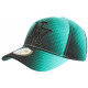 Casquette Enfant Verte et Noire Design Original 70s Baseball Heptis de 7 a 11 ans Casquette Enfant Hip Hop Honour