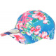 Casquette Enfant Rose et Bleue Fleurs tropicales NY Baseball Hawai de 7 a 12 ans ANCIENNES COLLECTIONS divers