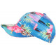 Casquette NY Bleu Ciel Fleurs Roses Tropicales Tendance Baseball Hawai ANCIENNES COLLECTIONS divers