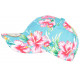 Casquette NY Bleu Aqua Fleurs Roses Exotiques Tendance Baseball Hawai ANCIENNES COLLECTIONS divers