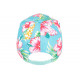 Casquette NY Bleu Aqua Fleurs Roses Exotiques Tendance Baseball Hawai ANCIENNES COLLECTIONS divers