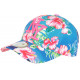 Casquette NY Roses et Bleue a Fleurs Exotiques Fashion Baseball Hawai ANCIENNES COLLECTIONS divers