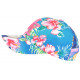 Casquette NY Roses et Bleue a Fleurs Exotiques Fashion Baseball Hawai ANCIENNES COLLECTIONS divers