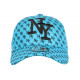 Casquette Enfant Bleu Ciel et Noire Streetwear NY Baseball Avenue 7 a 11 ans Casquette Enfant Hip Hop Honour