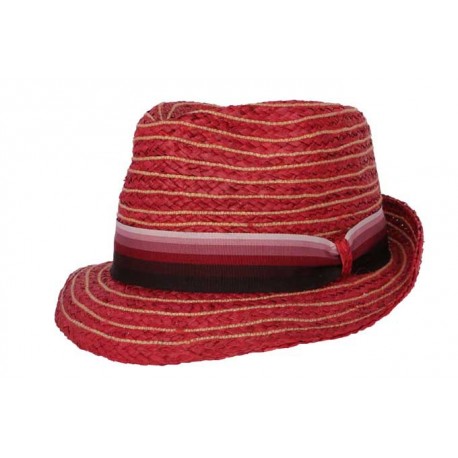 Chapeau de paille Asley rouge ANCIENNES COLLECTIONS divers