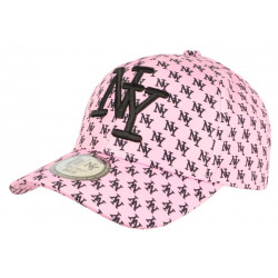 Casquette Enfant Rose et Noire Streetwear Fashion NY Baseball Avenue 7 a 11 ans Casquette Enfant Hip Hop Honour