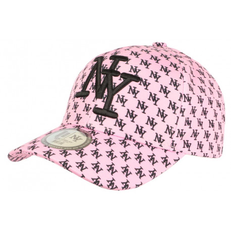 Casquette Enfant Rose et Noire Streetwear Fashion NY Baseball Avenue 7 a 11 ans Casquette Enfant Hip Hop Honour