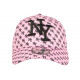 Casquette Enfant Rose et Noire Streetwear Fashion NY Baseball Avenue 7 a 11 ans Casquette Enfant Hip Hop Honour