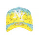 Casquette Enfant Jaune et Bleue Print Urban Jungle NY Baseball de 7a 12 ans ANCIENNES COLLECTIONS divers