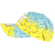 Casquette Enfant Jaune et Bleue Print Urban Jungle NY Baseball de 7a 12 ans ANCIENNES COLLECTIONS divers