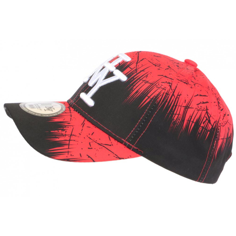 Casquette Enfant Street Art NY - Taille Unique 7-12 Ans - Bleu Multicolore - Fermeture Réglable