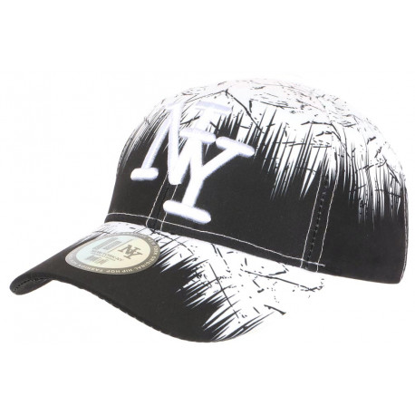 Choisir Casquette NY Blanc Noir, casquette baseball fashion livré 48h!