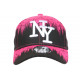 Casquette NY Rose et Noire Bad Jungle Look Streetwear Fashion Baseball ANCIENNES COLLECTIONS divers