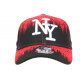 Casquette NY Rouge et Noire Bad Jungle Mode Streetwear Fashion Baseball ANCIENNES COLLECTIONS divers