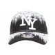 Casquette NY Blanche et Noire Bad Jungle Graphisme Streetwear Fashion Baseball ANCIENNES COLLECTIONS divers