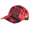 Casquette Plata o Plomo Rouge et Noire Strass Streetwear Colombia Baseball CASQUETTES SKR