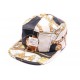 Casquette 5 panel JBB Couture Imprimé creme et jaune ANCIENNES COLLECTIONS divers