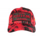 Casquette Plata o Plomo Rouge et Noire Strass Streetwear Colombia Baseball CASQUETTES SKR