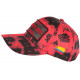 Casquette Plata o Plomo Rouge et Noire Strass Streetwear Colombia Baseball CASQUETTES SKR