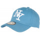 Casquette Enfant Bleu Ciel et Blanche NY Baseball Wazzy de 7 a 11 ans ANCIENNES COLLECTIONS divers