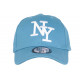 Casquette Enfant Bleu Ciel et Blanche NY Baseball Wazzy de 7 a 11 ans ANCIENNES COLLECTIONS divers