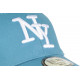 Casquette Enfant Bleu Ciel et Blanche NY Baseball Wazzy de 7 a 11 ans ANCIENNES COLLECTIONS divers