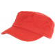 Casquette Militaire Rouge Corail Army en Coton Tendance Cliff CASQUETTES Léon montane