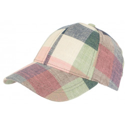 Casquette Baseball Rose et Verte a Carreaux Vintage en Coton Sulyk CASQUETTES Léon montane