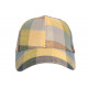 Casquette Baseball Jaune Carreaux Bleus et Verts Vintage en Coton Sulyk CASQUETTES Léon montane