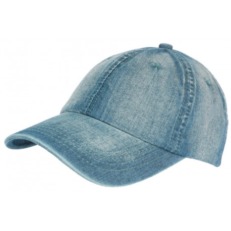 Casquette Baseball Jeans Denim Bleu Clair Coton Hipster Mevyk CASQUETTES Léon montane