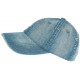 Casquette Baseball Jeans Denim Bleu Clair Coton Hipster Mevyk CASQUETTES Léon montane