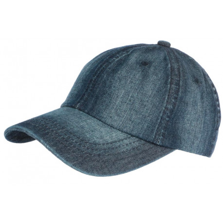 Casquette Baseball Jeans Denim Bleu Fonce Coton Hipster Mevyk CASQUETTES Léon montane