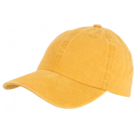 Casquette Baseball Jaune en Coton 100% Coloree et Confortable Sellyk CASQUETTES Léon montane