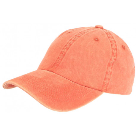 Casquette Baseball Orange en Pur Coton Tendance et Confortable Sellyk CASQUETTES Léon montane