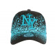 Casquette Baseball Enfant Bleue et Noire Tags Streetwear Wavy 7 a 12 ans ANCIENNES COLLECTIONS divers