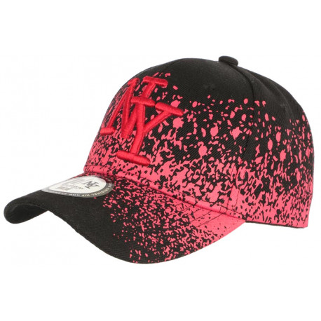 Casquette NY Enfant Noire et Rouge Print Tags Streetwear Wavy 7 a 12 ans ANCIENNES COLLECTIONS divers