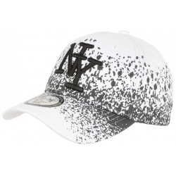 Casquette NY Enfant Blanche et Noire Impression Tags Street Wavy 7 a 12 ans ANCIENNES COLLECTIONS divers