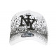 Casquette NY Enfant Blanche et Noire Impression Tags Street Wavy 7 a 12 ans ANCIENNES COLLECTIONS divers