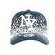 Casquette NY Bleu et Blanche Graphisme Tags Streetwear Baseball Wava ANCIENNES COLLECTIONS divers